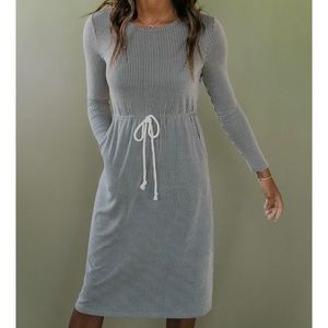 Roolee picro striped mom dress (size M)